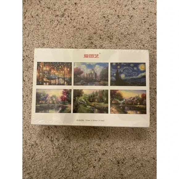 Jigsaw Puzzle 1000 Pieces Scenery Landscape Puzzle - Rainy Night Walk - Picture 2 of 6